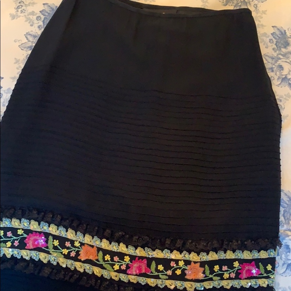 Escada black silk skirt - Picture 9 of 13